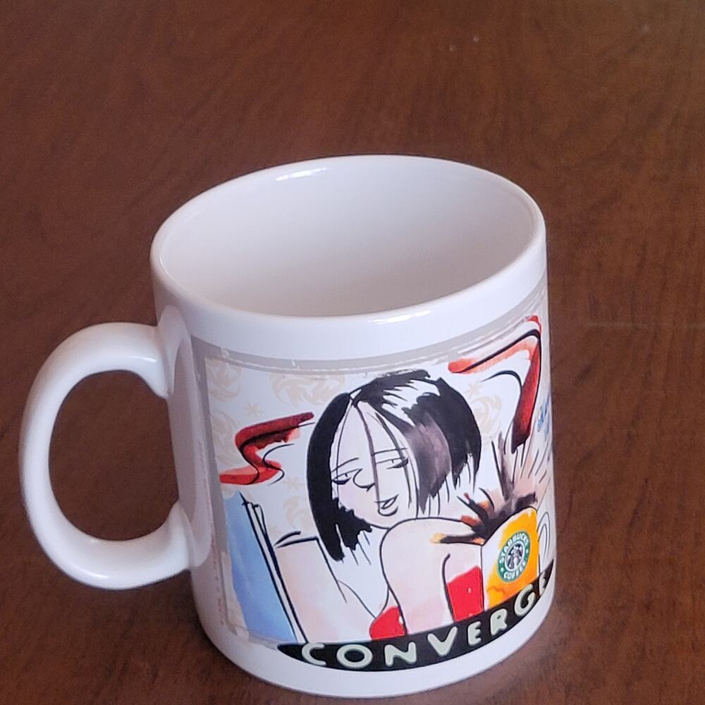 Vintage Rare Starbucks 1998 Doonesbury Mug Gary Trudeau Blend D’buzy Converge